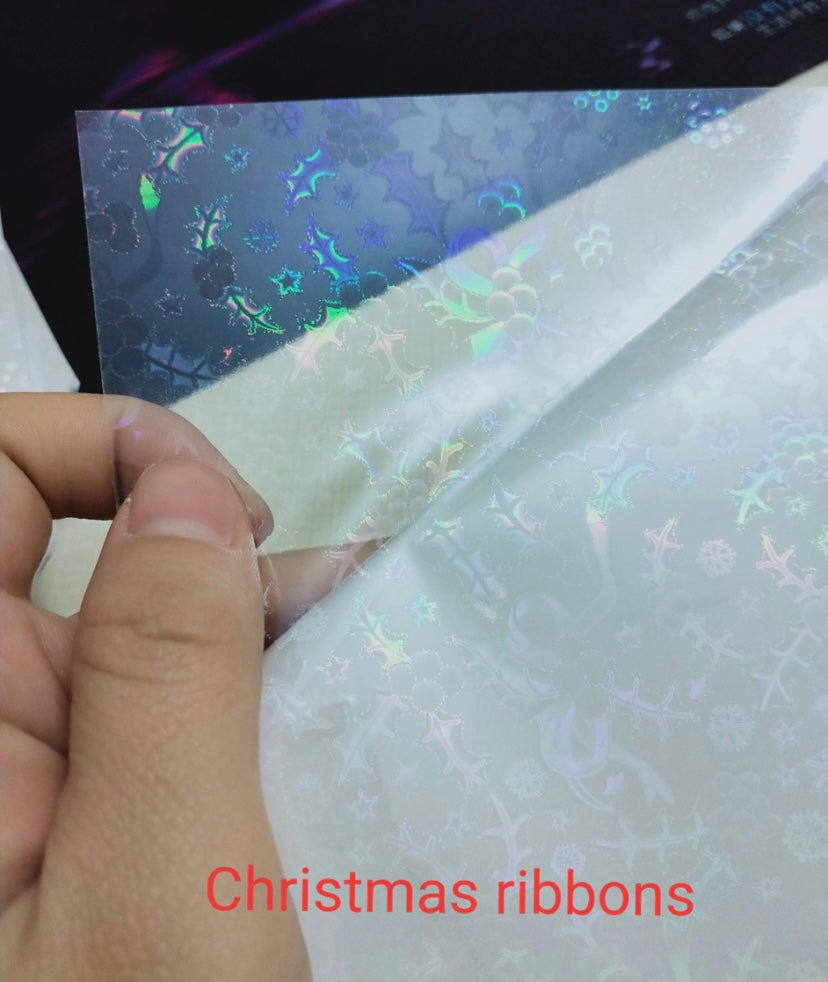Glitter Christmas Ribbons
